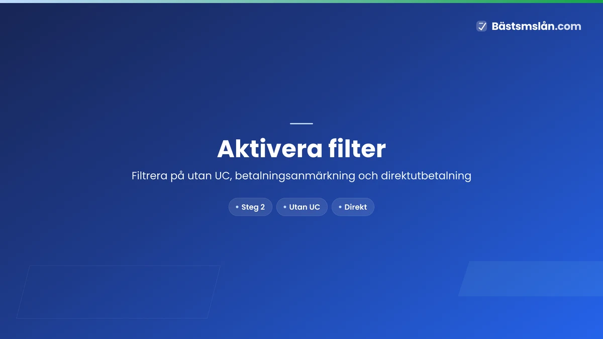 2. Aktivera filter