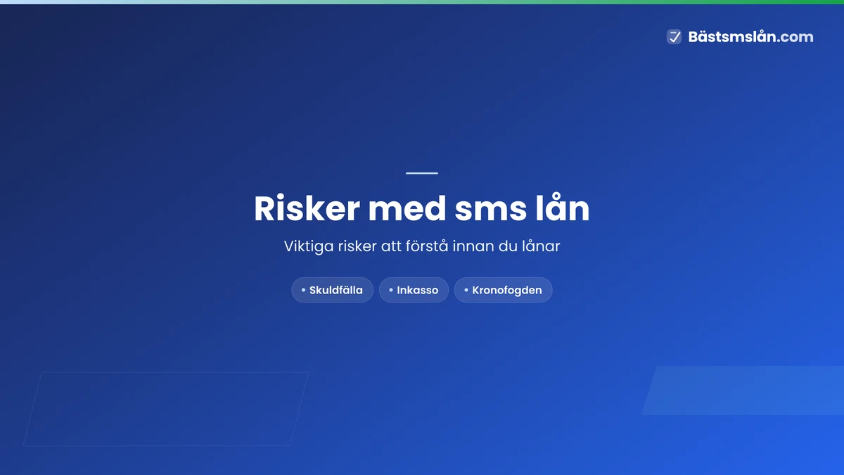 Risker med sms lån